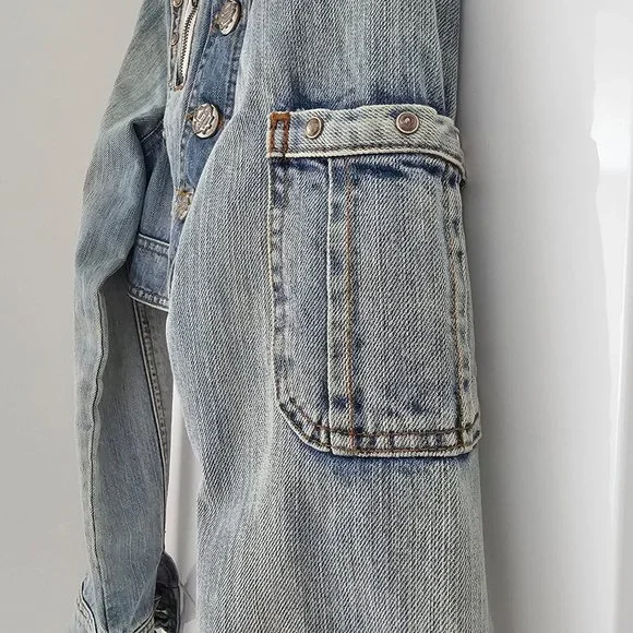 DESQAURED -Cropped Denim Jacket - RARE!! - Picture 6 of 10